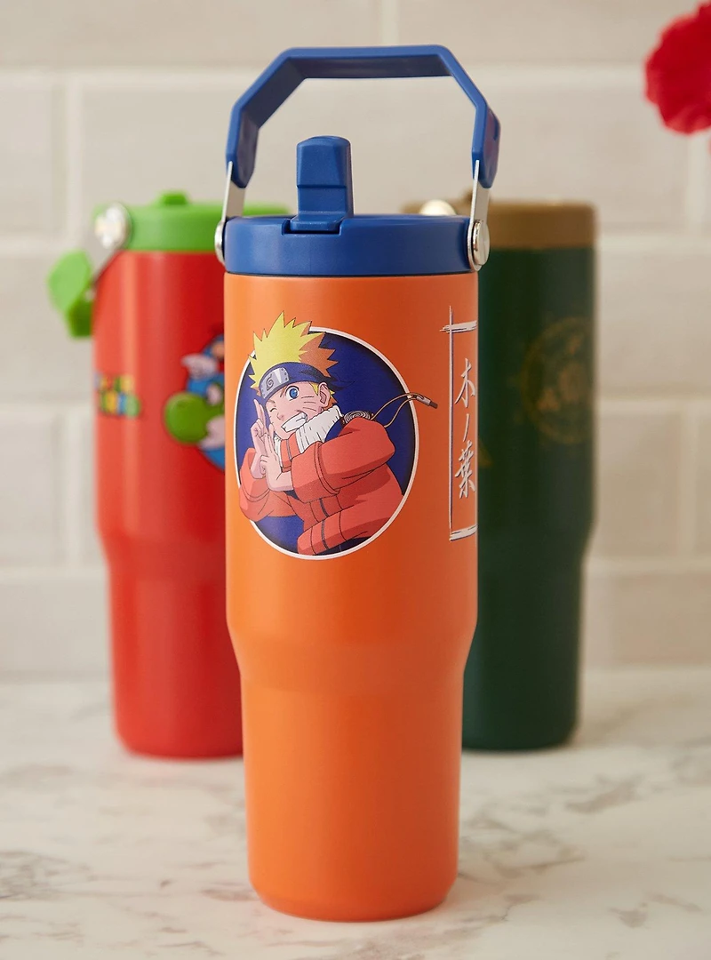 Naruto Shippuden Icons Stainless Steel Water Bottle