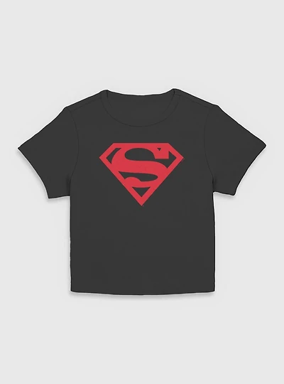 DC Superman Big Super Emblem Women Baby T-Shirt