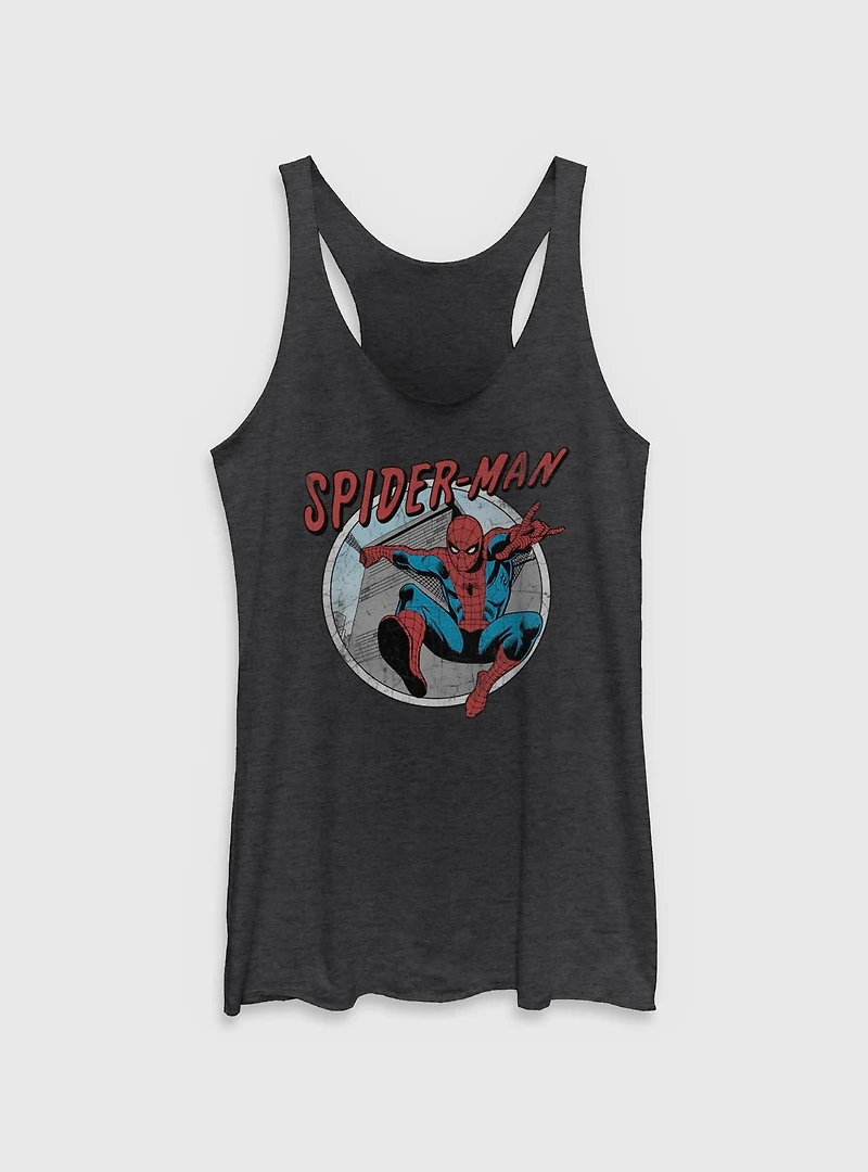 Marvel Spider-Man Retro Womens Tank Top