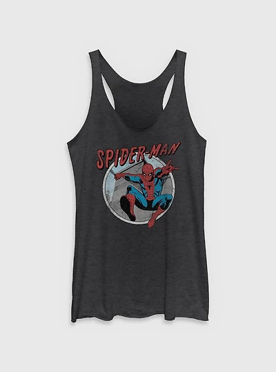 Marvel Spider-Man Retro Womens Tank Top