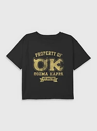 Disney Pixar Monsters University Let's Pledge Youth Girls Boxy Crop T-Shirt