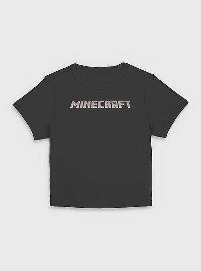 Minecraft Logo Black Women Baby T-Shirt
