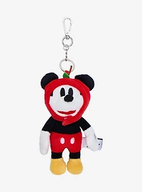 Disney Mickey Mouse Apple Hat Plush Keychain - BoxLunch Exclusive