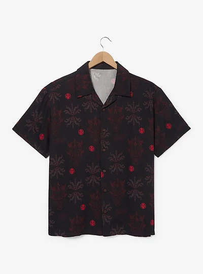 Star Wars Darth Maul Allover Print Woven Button-Up - BoxLunch Exclusive