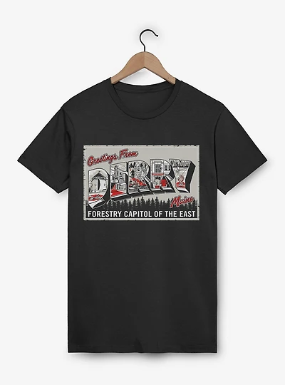 IT Welcome To Derry Greetings Form Maine T-Shirt