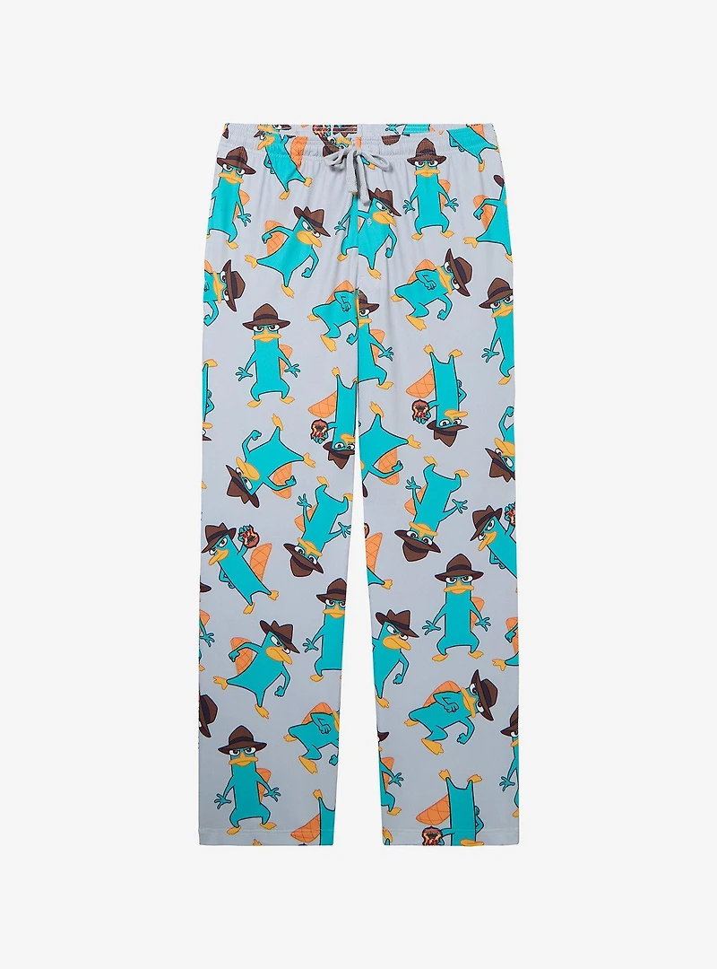 Disney Phineas and Ferb Perry the Platypus Allover Print Sleep Pants