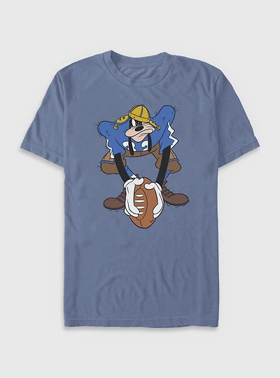 Disney Mickey Mouse Goofy Football Ready Garment Dye T-Shirt