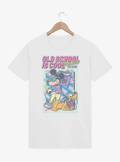 Disney Mickey Mouse & Pluto Old School Is Cool T-Shirt