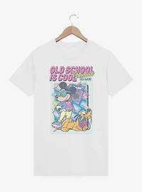 Disney Mickey Mouse & Pluto Old School Is Cool T-Shirt