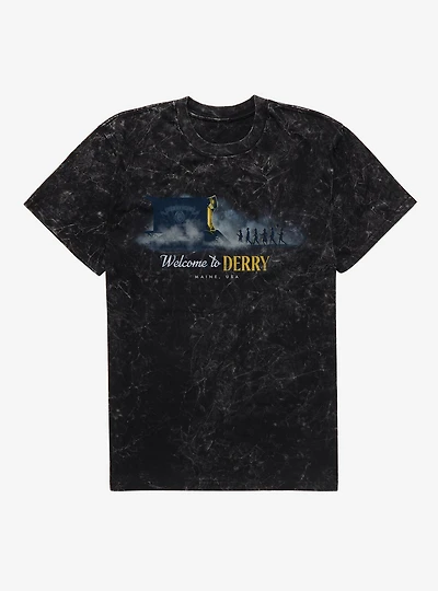 IT Welcome To Derry Mineral Wash T-Shirt