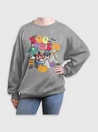 Disney Mickey Mouse & Friends Boo Crew Womens Oversized Sweatshirt