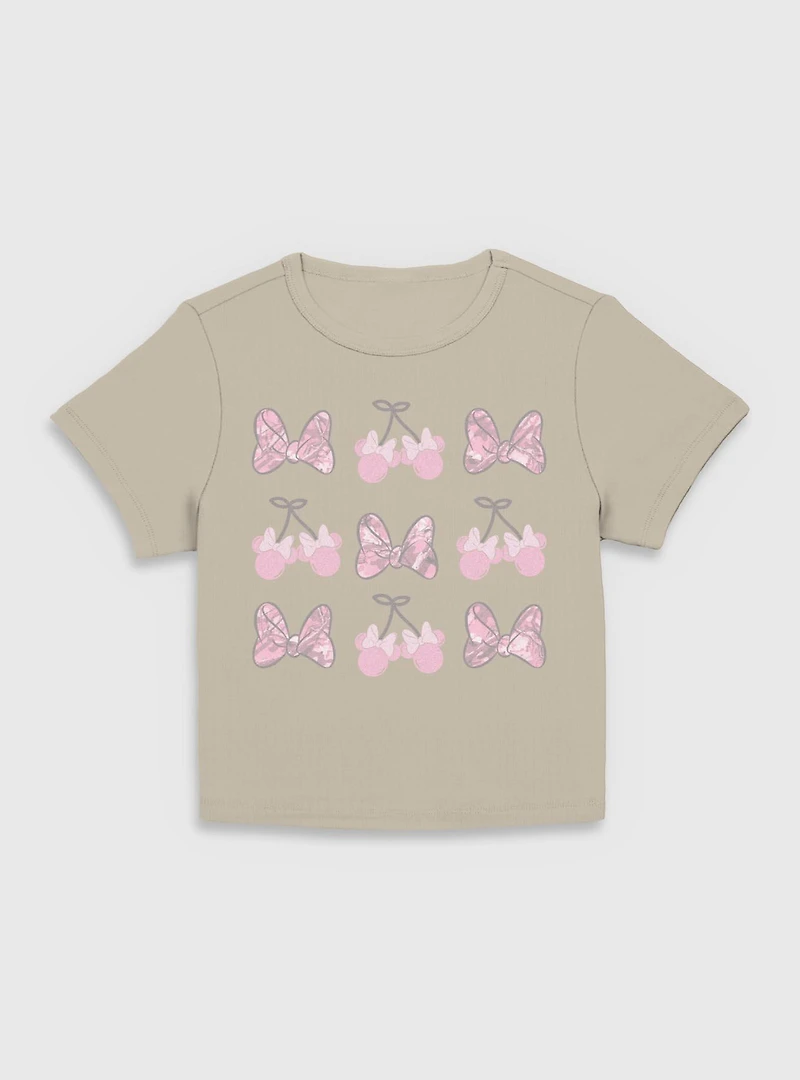 Disney Minnie Mouse Bow Camo Women Baby T-Shirt