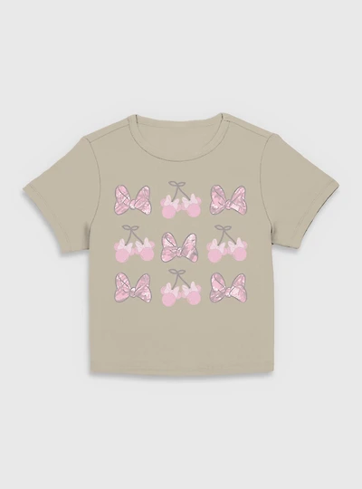 Disney Minnie Mouse Bow Camo Women Baby T-Shirt