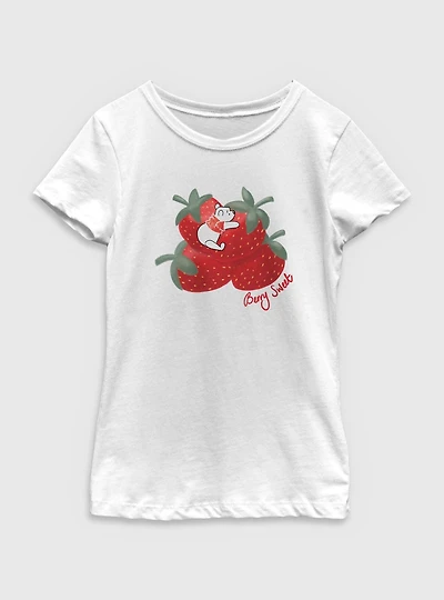 Disney Winnie The Pooh Strawberries Youth Girls T-Shirt