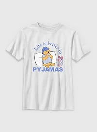 Disney Winnie The Pooh Life Is Better Pyjamas Youth T-Shirt