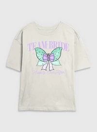 Disney The Little Mermaid Team Bride Bow  Womens Skimmer T-Shirt