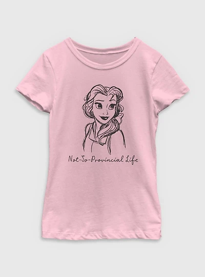 Disney Beauty and the Beast Not So Provincial Life Youth Girls T-Shirt