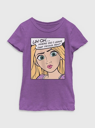 Disney Tangled Frying Pan Youth Girls T-Shirt