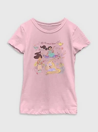 Disney Princesses Let The Wind Blow Youth Girls T-Shirt