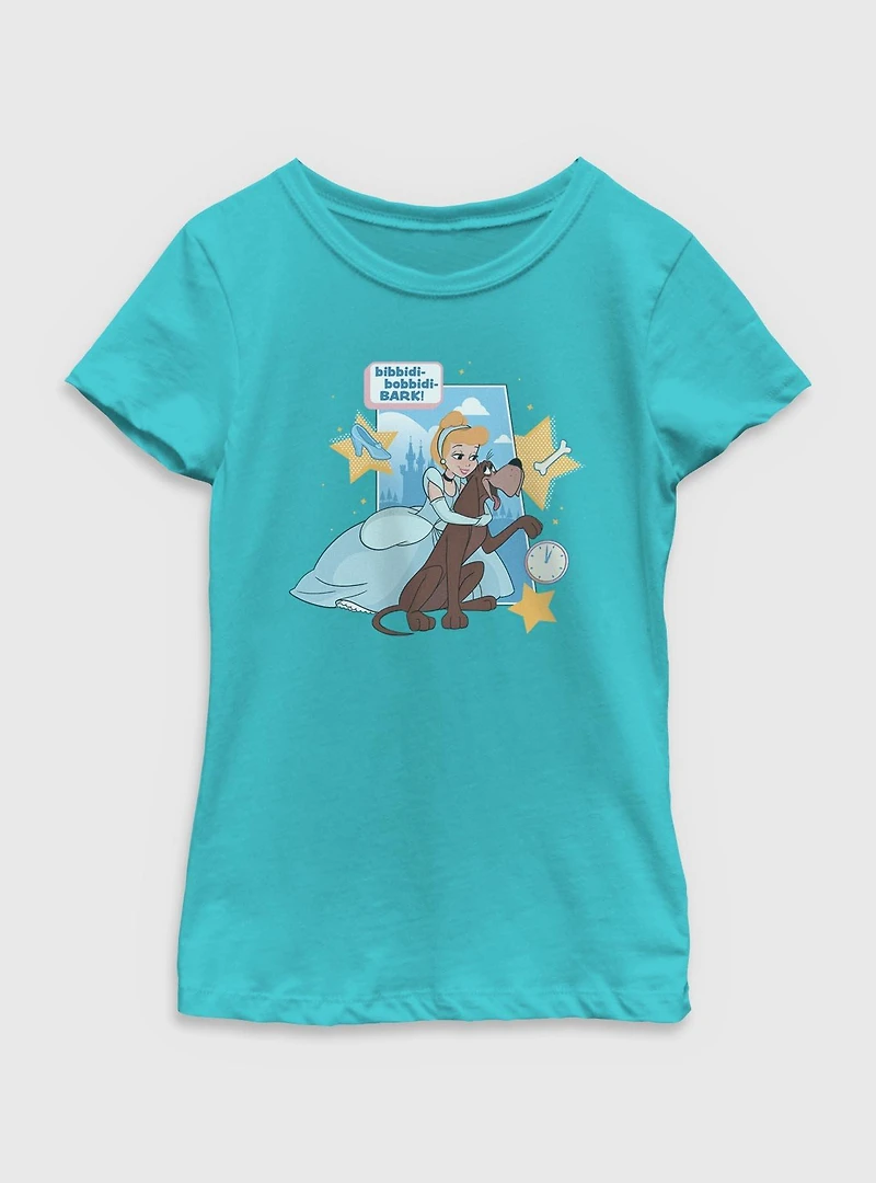 Disney Cinderella Bibbidi Bobbidi Bark Youth Girls T-Shirt
