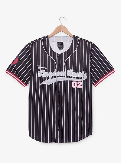 Disney Kingdom Hearts King Mickey Striped Baseball Jersey - BoxLunch Exclusive