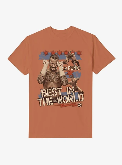 WWE CM Punk Best The World Garment Dye T-Shirt