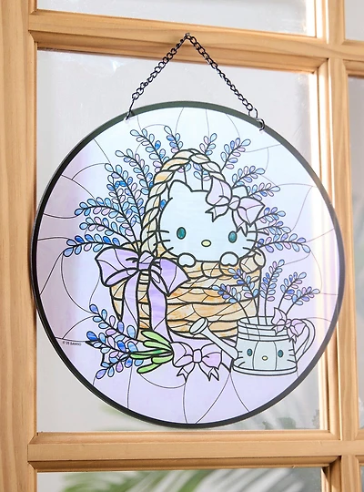 Sanrio Hello Kitty Lavender Stained Glass Wall Art — BoxLunch Exclusive