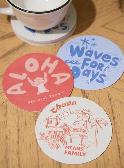 Disney Lilo & Stitch Tonal Icons Coaster Set - BoxLunch Exclusive