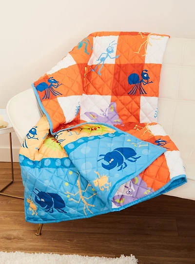 Disney Pixar A Bug's Life Retro Quilted Blanket — BoxLunch Exclusive