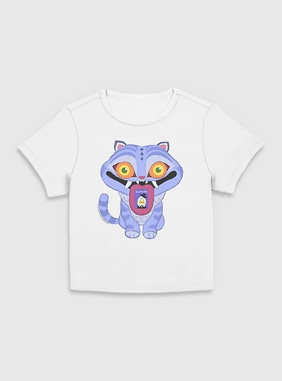 KPop Demon Hunters Chibi Derpy Tiger Save The Date Message Women Baby T-Shirt