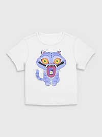 KPop Demon Hunters Chibi Derpy Tiger Save The Date Message Women Baby T-Shirt