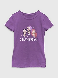 KPop Demon Hunters Chibi HUNTR/X Floating Stars Youth Girls T-Shirt