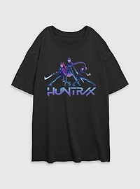 KPop Demon Hunters Battle Huntrix Womens Oversized T-Shirt
