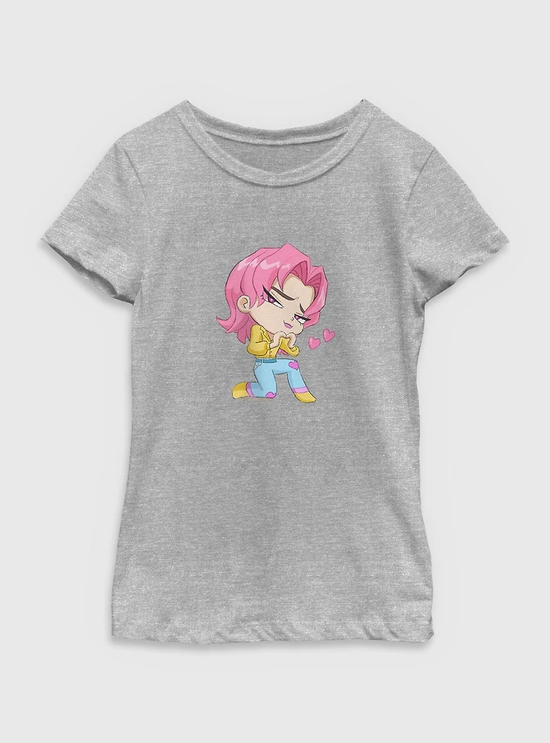 KPop Demon Hunters Chibi Romance Saja Boys Youth Girls T-Shirt