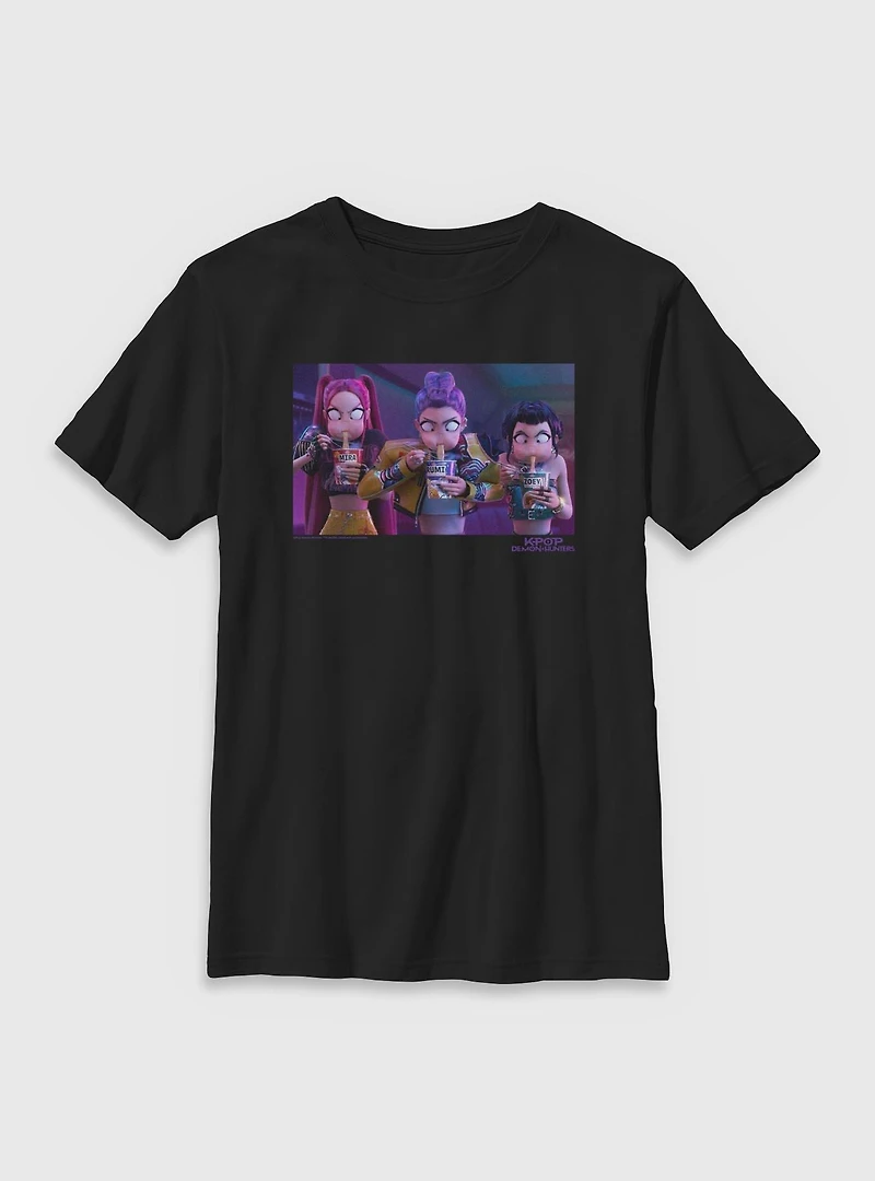 KPop Demon Hunters Huntrix Food Break  Youth T-Shirt