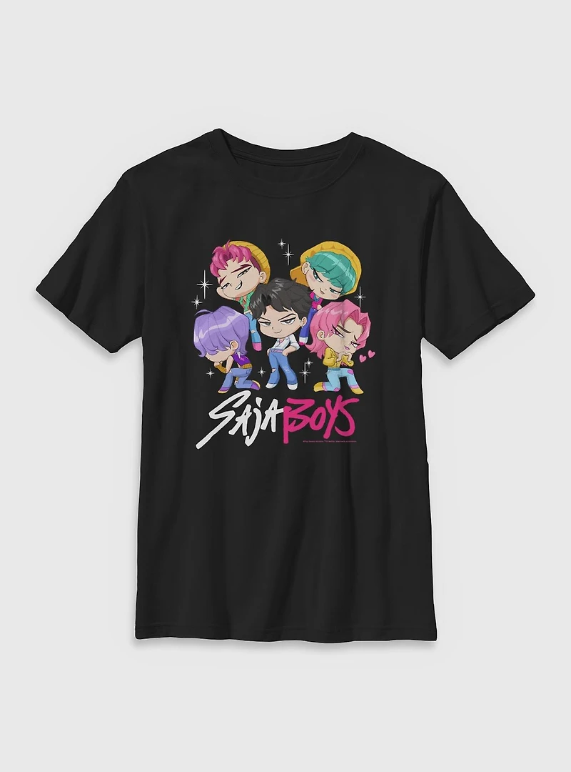 KPop Demon Hunters Chibi Saja Boys Group Youth T-Shirt