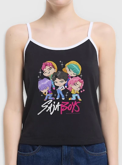 KPop Demon Hunters Chibi Saja Boys Group Womens Cami