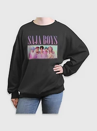 KPop Demon Hunters Saja Boys Group Womens Oversized Sweatshirt