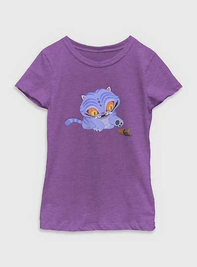 KPop Demon Hunters Chibi Derpy Tiger And Plant Youth Girls T-Shirt