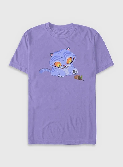 KPop Demon Hunters Chibi Derpy Tiger And Plant Garment Dye T-Shirt