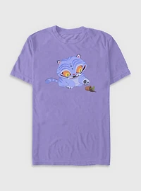 KPop Demon Hunters Chibi Derpy Tiger And Plant Garment Dye T-Shirt