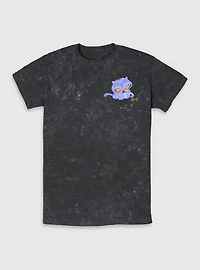KPop Demon Hunters Chibi Derpy Tiger And Plant Corner Mineral Wash T-Shirt