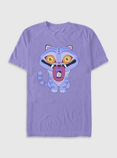 KPop Demon Hunters Chibi Derpy Tiger Save The Date Message Garment Dye T-Shirt
