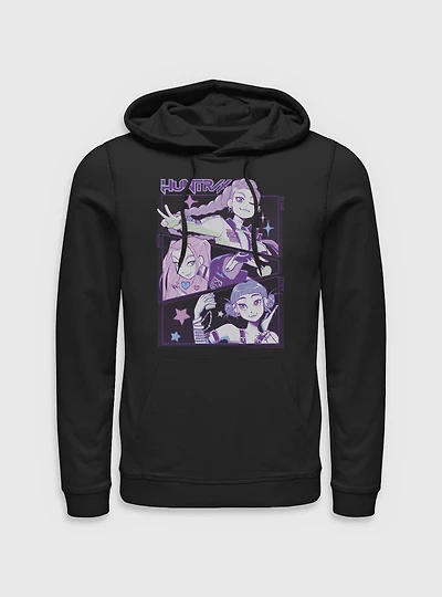 KPop Demon Hunters Huntrix Group Panels Hoodie