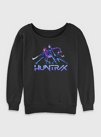 KPop Demon Hunters Battle Huntrix Womens Slouchy Sweatshirt