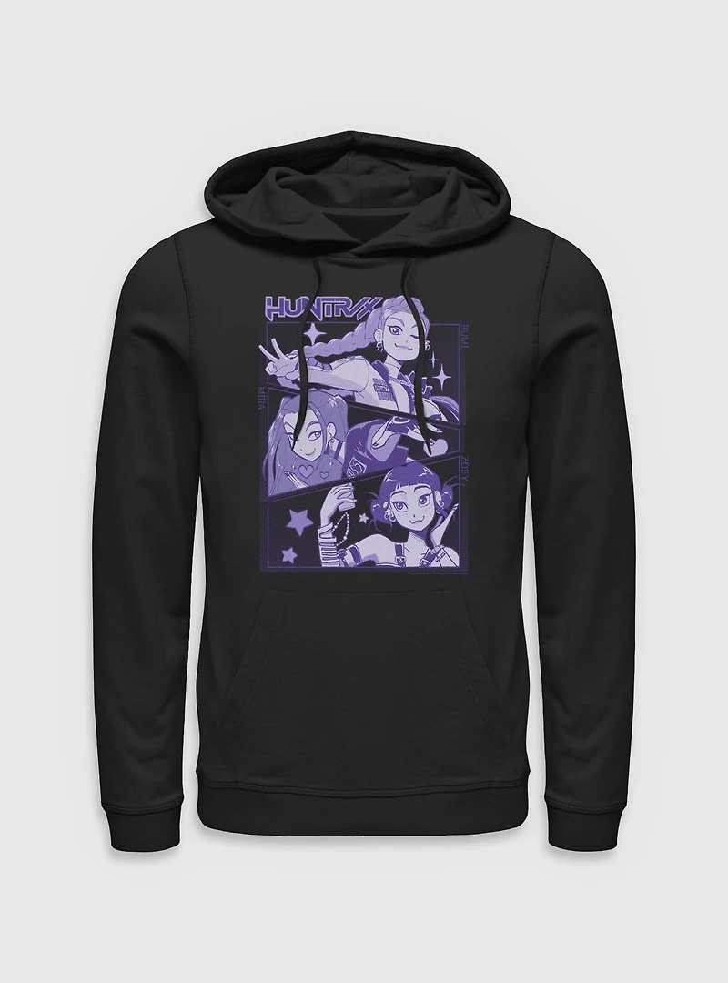 KPop Demon Hunters Huntrix Panels Hoodie