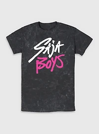 KPop Demon Hunters Saja Boys Logo Mineral Wash T-Shirt