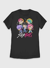 KPop Demon Hunters Chibi Saja Boys Group Womens T-Shirt