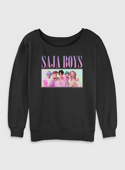 KPop Demon Hunters Saja Boys Group Womens Slouchy Sweatshirt