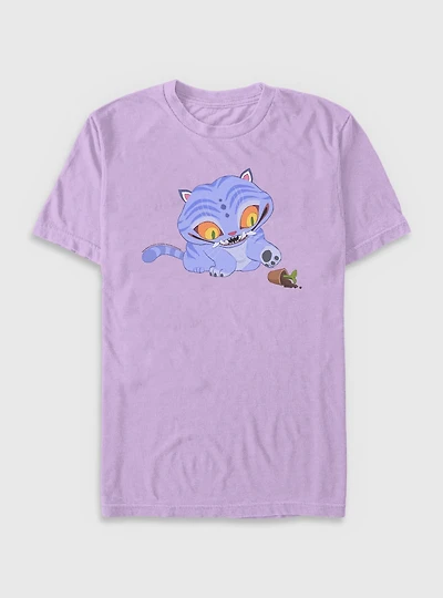 KPop Demon Hunters Chibi Derpy Tiger And Plant Garment Dye T-Shirt